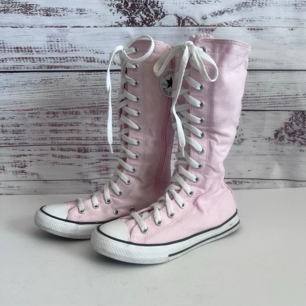 CONVERSE CHUCK TAYLOR YOUTH ALL STAR XXHI KNEE HIGH BOOTS PINK SIZE 2